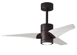 Matthews Fan Company - SJ-TB-MWH-42 - 42" Ceiling Fan - Super Janet - Textured Bronze