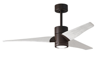 Matthews Fan Company - SJ-TB-MWH-52 - 52" Ceiling Fan - Super Janet - Textured Bronze