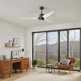 Super Janet 60" Ceiling Fan in Textured Bronze