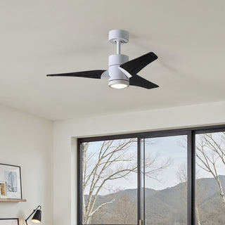 Super Janet 42" Ceiling Fan in Gloss White