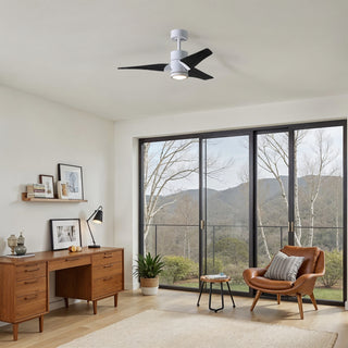 Super Janet 42" Ceiling Fan in Gloss White