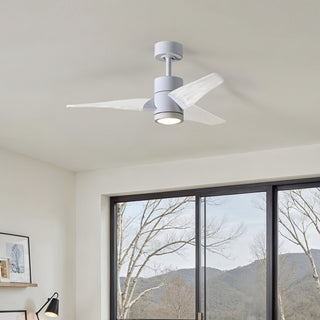 Super Janet 42" Ceiling Fan in Gloss White
