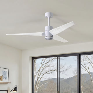 Super Janet 60" Ceiling Fan in Gloss White