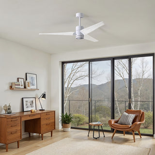 Super Janet 60" Ceiling Fan in Gloss White