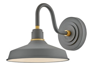 Foundry Classic Small Wall Mount Barn Light in Dark Matte Grey