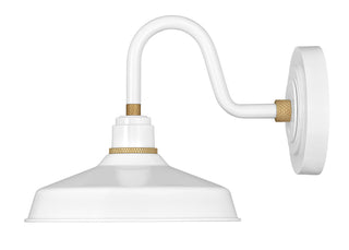 Foundry Classic Small Wall Mount Barn Light in Gloss White