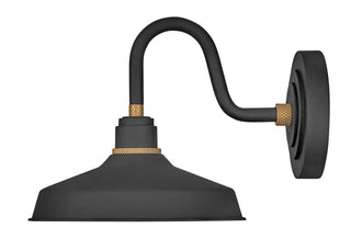 Foundry Classic Small Wall Mount Barn Light in Textured Black