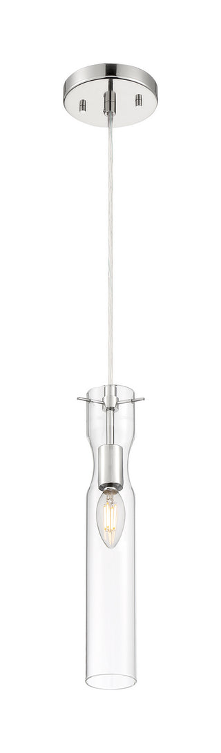 Spyglass One Light Mini Pendant in Polished Nickel