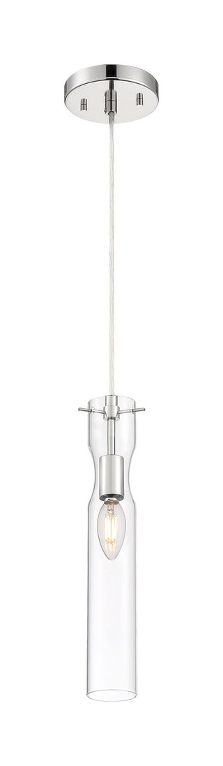Spyglass One Light Mini Pendant in Polished Nickel
