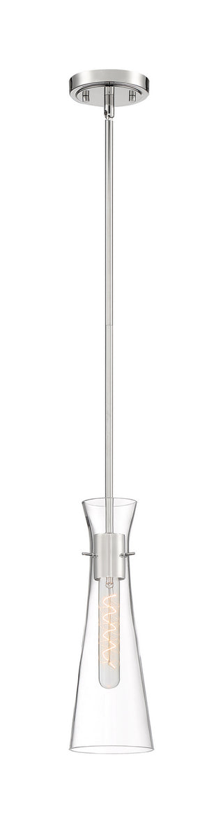 Bahari One Light Mini Pendant in Polished Nickel