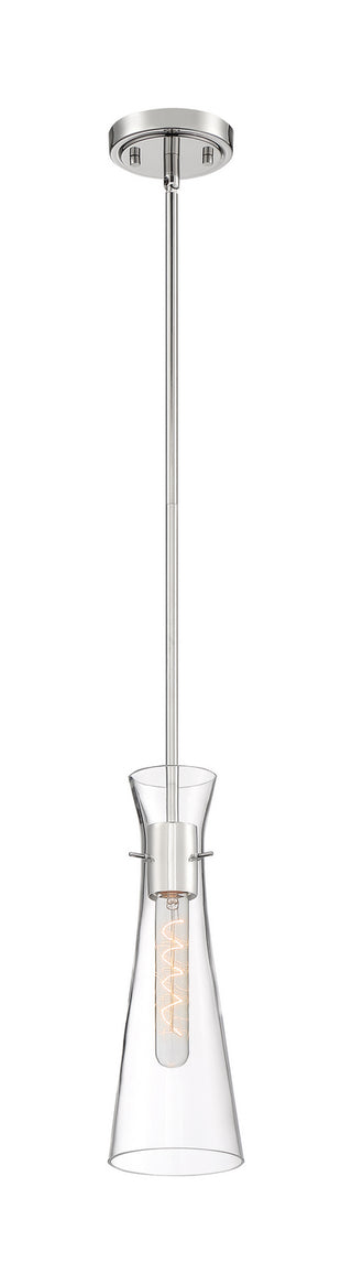 Bahari One Light Mini Pendant in Polished Nickel
