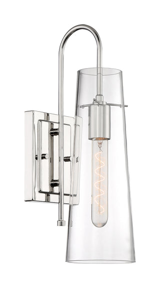 Alondra One Light Wall Sconce in Polished Nickel