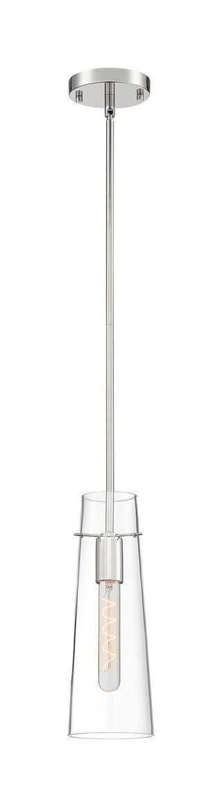 Alondra One Light Mini Pendant in Polished Nickel