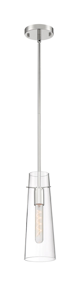 Alondra One Light Mini Pendant in Polished Nickel