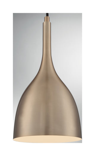 Bellcap One Light Pendant in Burnished Brass