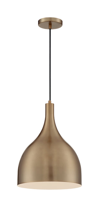 Bellcap One Light Pendant in Burnished Brass