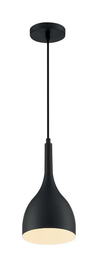 Bellcap One Light Pendant in Matte Black