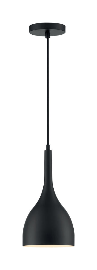 Bellcap One Light Pendant in Matte Black