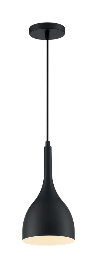 Bellcap One Light Pendant in Matte Black