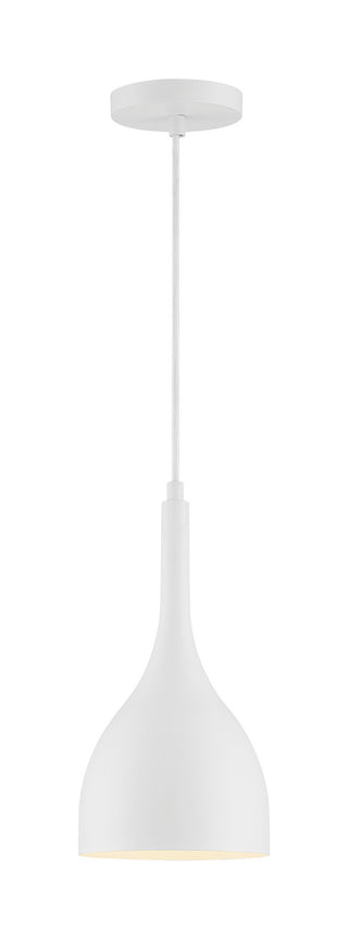 Bellcap One Light Pendant in Matte White
