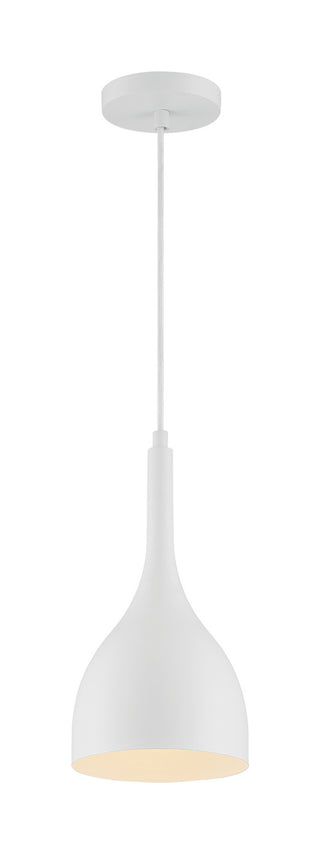 Bellcap One Light Pendant in Matte White