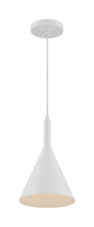 Lightcap One Light Pendant in Matte White