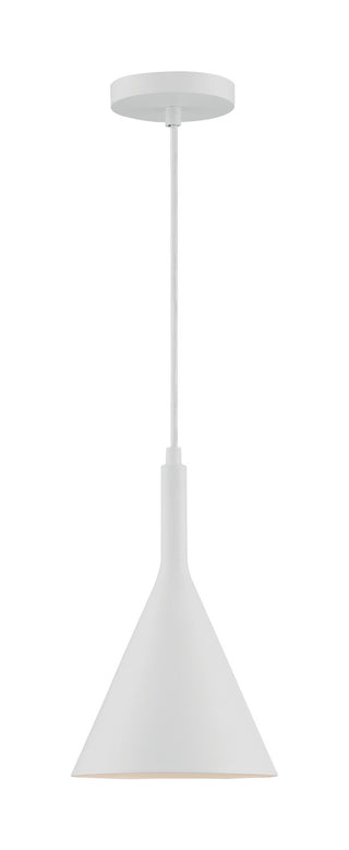 Lightcap One Light Pendant in Matte White