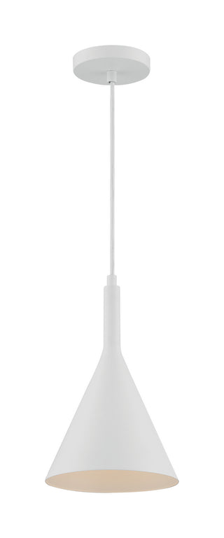 Lightcap One Light Pendant in Matte White