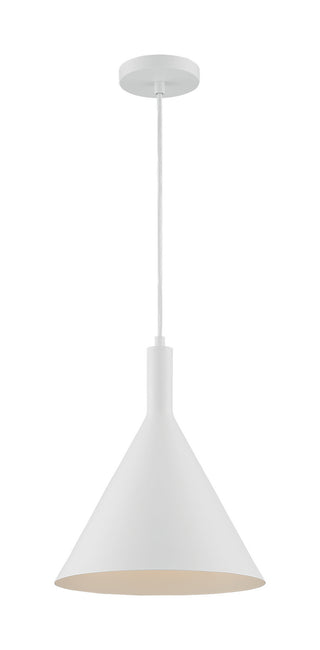 Lightcap One Light Pendant in Matte White