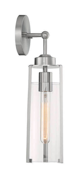 Marina One Light Wall Sconce in Brushed Nickel