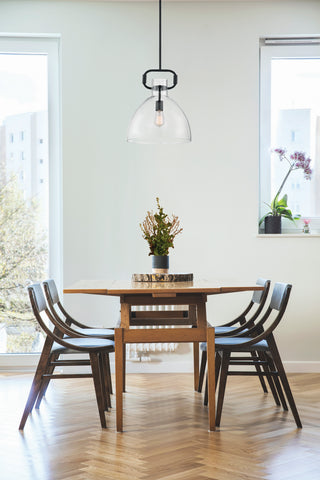 Teresa One Light Pendant in Burnished Brass