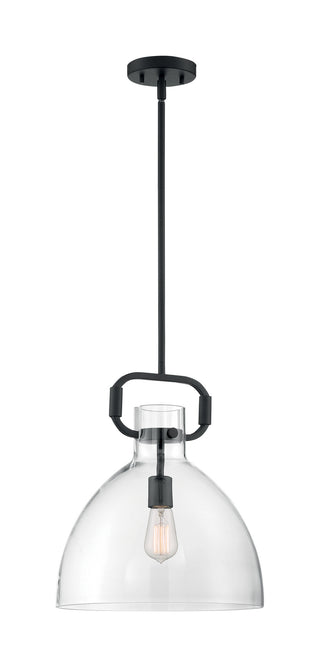 Teresa One Light Pendant in Matte Black