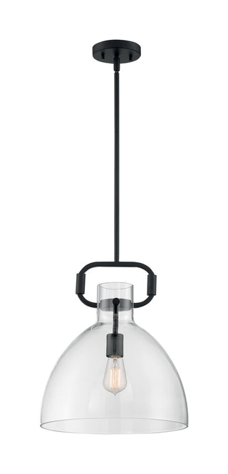 Teresa One Light Pendant in Matte Black