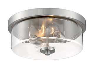 Sommerset Two Light Flush Mount in Brushed Nickel