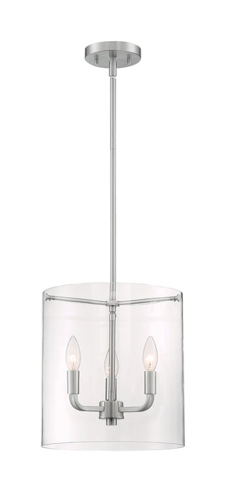 Sommerset Three Light Pendant in Brushed Nickel