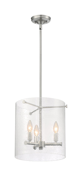 Bransel Three Light Pendant in Brushed Nickel