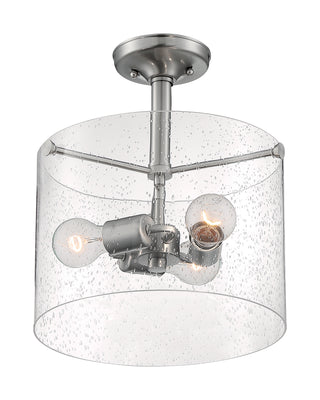 Bransel Three Light Semi Flush Mount in Brushed Nickel