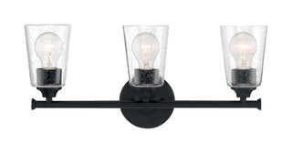 Bransel Three Light Vanity in Matte Black