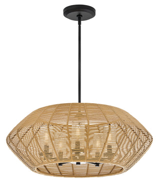 Luca Medium Single Tier Chandelier in Black