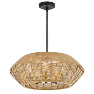 Luca Medium Single Tier Chandelier 12v in Black