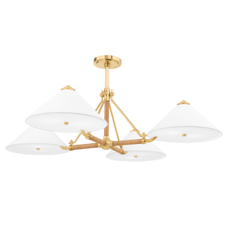 Williamsburg Chandelier with Aged Brass Finish