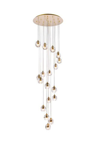 Elegant Lighting - 3505D20G - LED Pendant - Eren - Gold