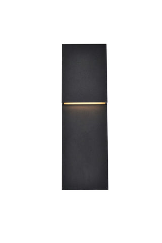 Elegant Lighting - LDOD4001BK - LED Outdoor Wall Lamp - Raine - black