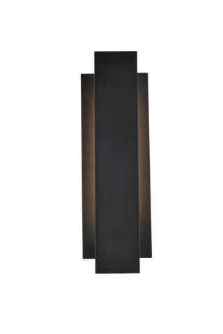Elegant Lighting - LDOD4005BK - LED Outdoor Wall Lamp - Raine - black
