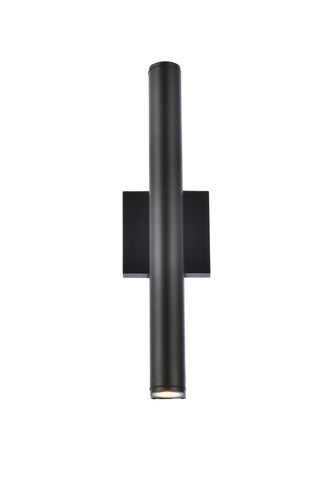 Elegant Lighting - LDOD4008BK - LED Outdoor Wall Lamp - Raine - black