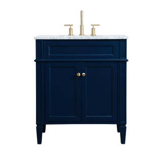 Elegant Lighting - VF12530BL - Single Bathroom Vanity - Park Avenue - blue