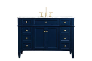 Elegant Lighting - VF12548BL - Single Bathroom Vanity - Park Avenue - blue