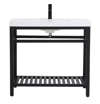 Elegant Lighting - VF14036BK - Single Bathroom Vanity - Raya - black