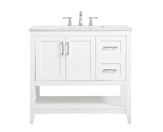 Elegant Lighting - VF16036WH - Single Bathroom Vanity - aubrey - White
