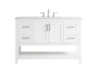 Elegant Lighting - VF16048WH - Single Bathroom Vanity - aubrey - White